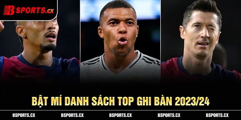 Ảnh: Bật mí danh sách top ghi bàn 2023/24